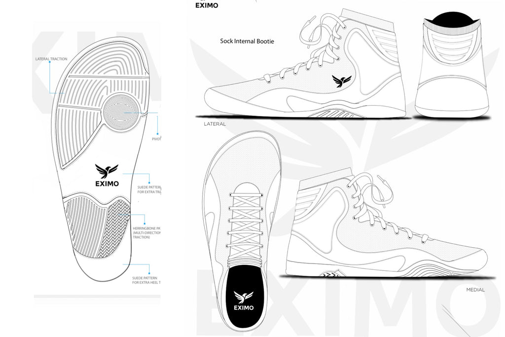 Eximo Barefoot Wrestling Shoe