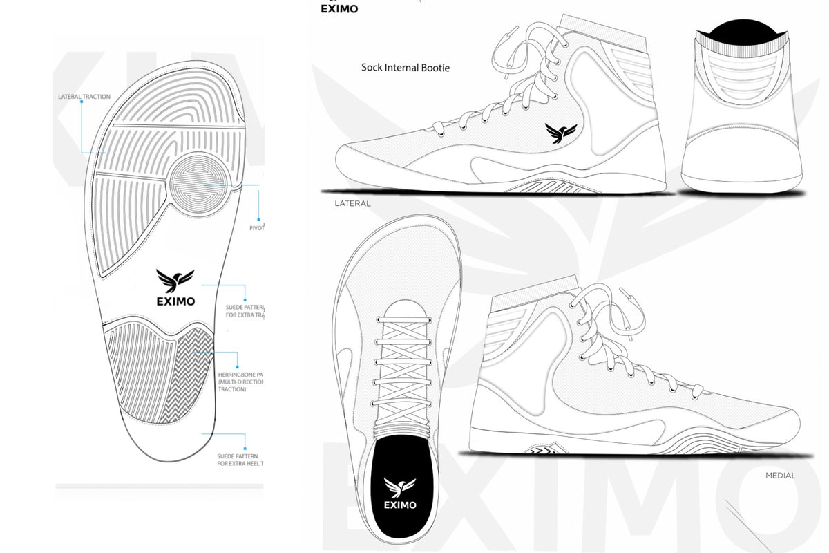 Eximo Barefoot Wrestling Shoe