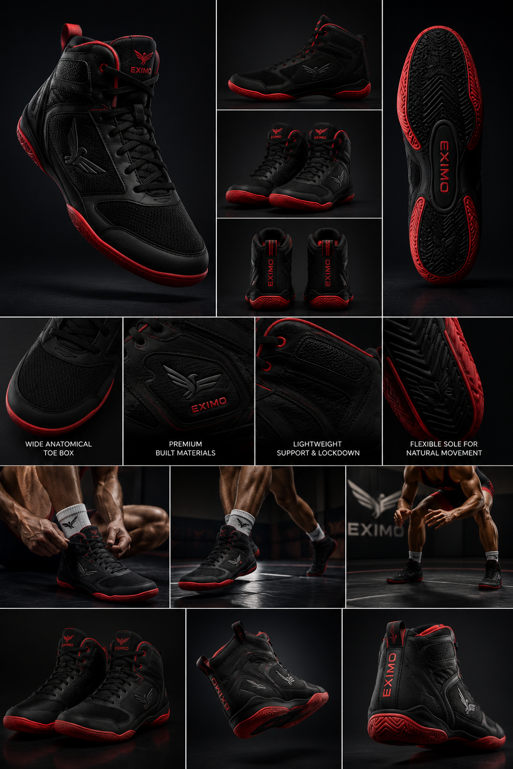 Eximo Barefoot Wrestling Shoe